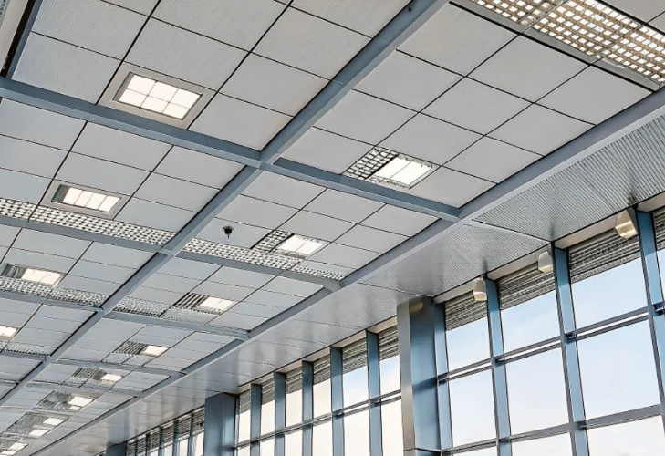 Gambaran keseluruhan panel siling PVC.
