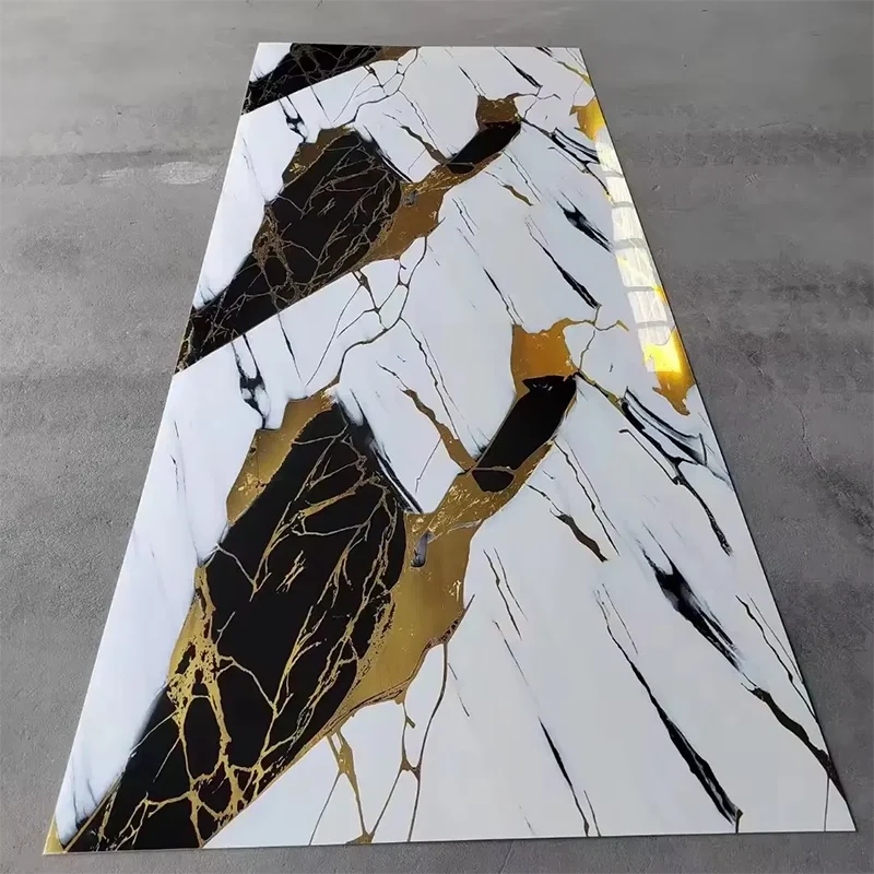 Panel dinding marmar pvc komposit yang fleksibel