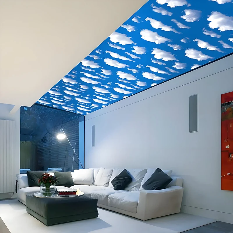 Glossy 3D Percetakan Dinding Panel Dinding PVC Hiasan